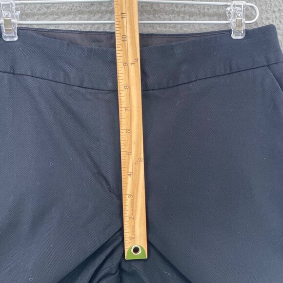Talbots Pants Womens 6 Navy Stretch Pockets Tapered Leg Slim Crop Office Career - Picture 10 of 13
